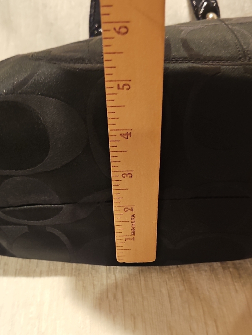 Coach Black Signature Poppy Dome Satchel - Picture 6 of 14